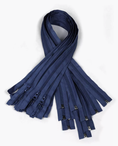 Молния спираль №5, 60см, т.синяя фото 1