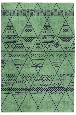 Ковер ВИНТАЖ 2*2.9 Прямоугольник 4064Х-GREEN/BLACK фото 1