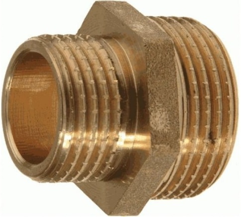 Бочонок 1/4"М-1/2"М ник-лат фото 1