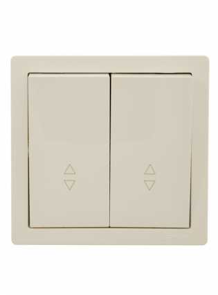 Lezard Выключатель о/у 2-х кл проходной платина LETO 752-3500-106 фото 1