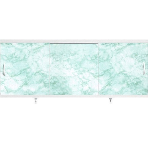 Экран под ванну "Оптима " 1,5 м пластик (12-нежно-зел. мрамор) фото 1