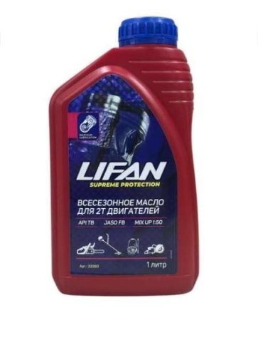 Масло 2-х такт двигателей 1,0л минеральное LIFAN фото 1