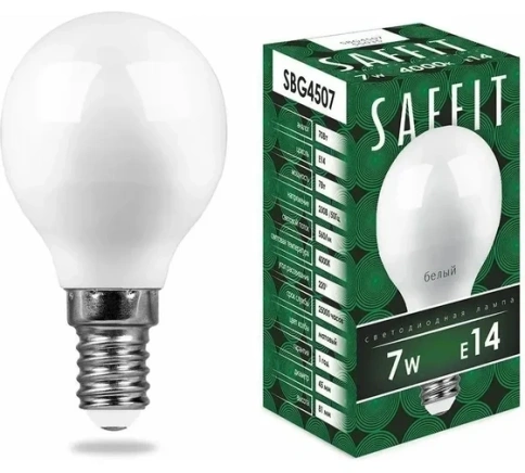 *Лампа светодиодная 7Вт Е14 4000К Saffit  фото 1