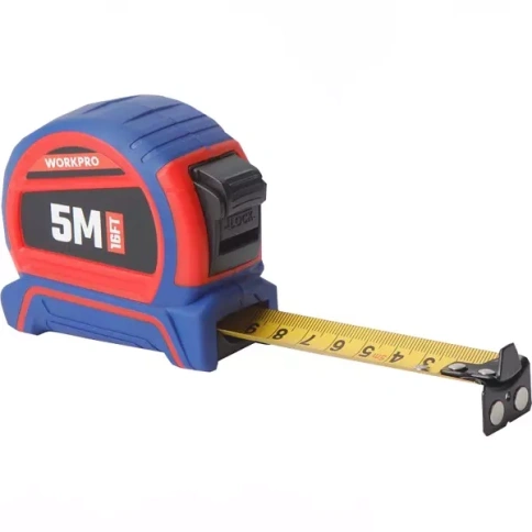 Рулетка двухсторонняя 8м х 25мм WORKPRO (WP261044) фото 1