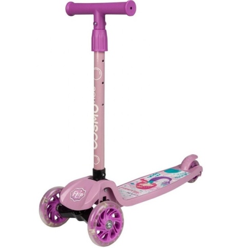 Самокат 3-ный COSMORIDE FLIP, розовый CF25РК фото 1