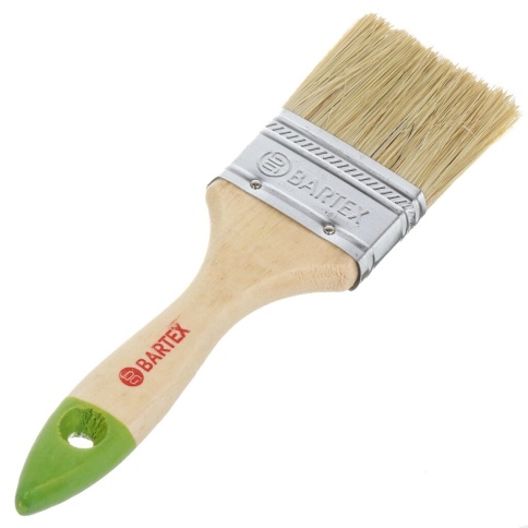 Кисть плоская BARTEX Стандарт 2" дер. ручка 1117120 фото 1