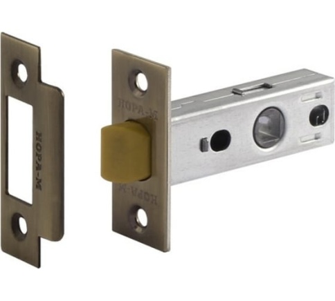 Защелка дверная С-45П пластик.яз. (ст.бронза) фото 1