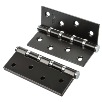 Петля  RENZ  100-4ВВ FH B/CP черный/хром бл. фото 1