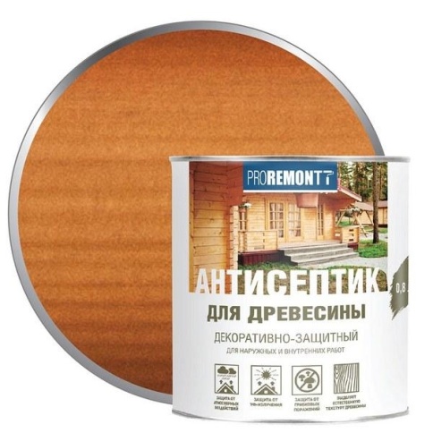 Антисептик деревозащитное средство Proremontt МАХАГОН 0,8кг фото 1