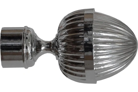 Наконечник 28мм Желудь хром глянец фото 1