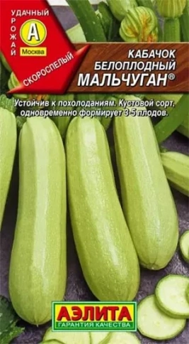 Кабачок Мальчуган белоплодный (1г) Ц фото 1