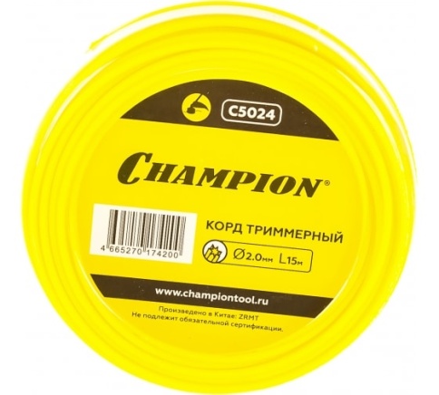 Леска CHAMPION Star 2.0мм*15м звезда фото 1