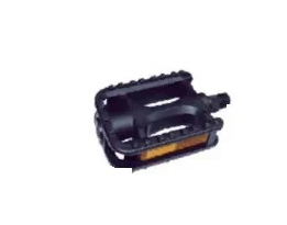 Педали пластиковые детские, 98х57мм, ось 1/2", черные  фото 1