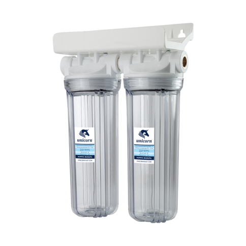 Фильтр магистральный ТРОЙНОЙ 3/4 магистрал. д/ холодной воды прозрачный 10" КSBR 3/4 TRIO фото 1