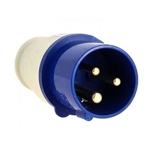 Вилка 023 переносная 32А 2Р+РЕ 220В IP44 ИЭК фото 1