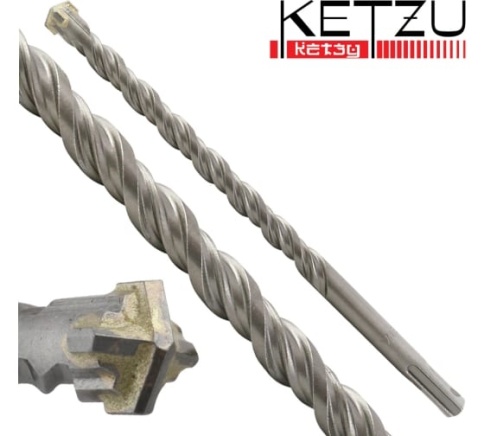 Сверло-бур по бетону с 4-мя режущими кромками SDS+ KETZU 6.0х110 фото 1