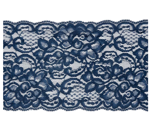 Кружево стрейч шир.11см 2061 темно-синий (31430.004) фото 1