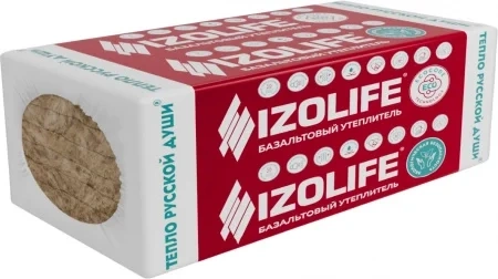 Плиты минераловатные Изолайф 1200*600*50мм (8шт/5,76м2/0,288м3) пл.25 фото 1