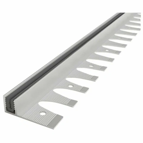 Защелка алюм. 9мм с ПВХ вставкой для Т-образного профиля ПС 09-2.2700.001 фото 1